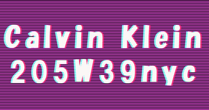 Calvin Klein 205W39nycとは